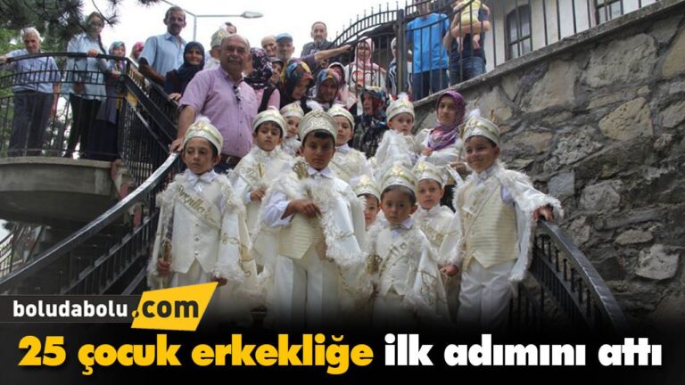 25 çocuk erkekliğe ilk adımını attı