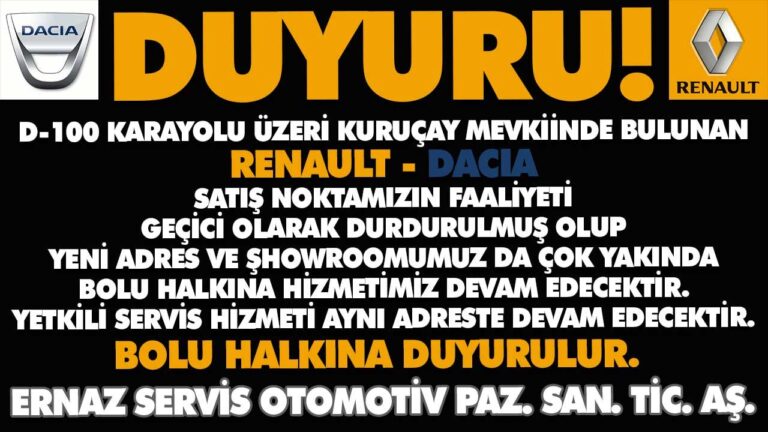 ERNAZ SERVİS OTOMOTİV BOLU