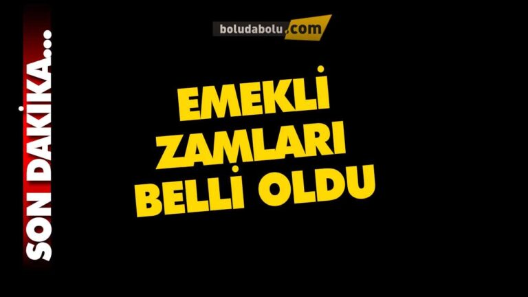 EMEKLİ ZAMMI NE KADAR ?