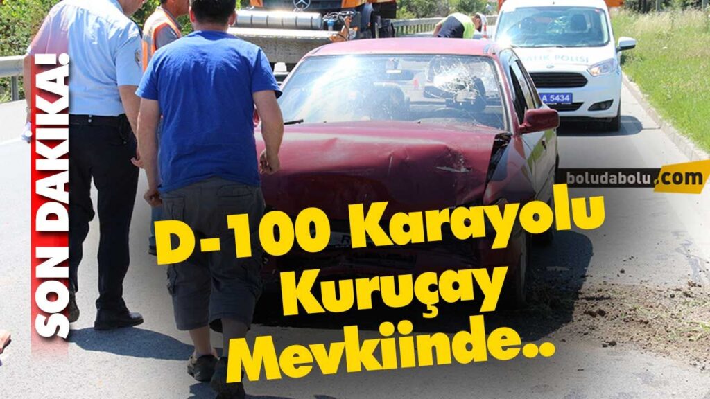Kuruçay Mevkinde kaza -BOLU Kuruçay Mevkinde kaza -BOLU