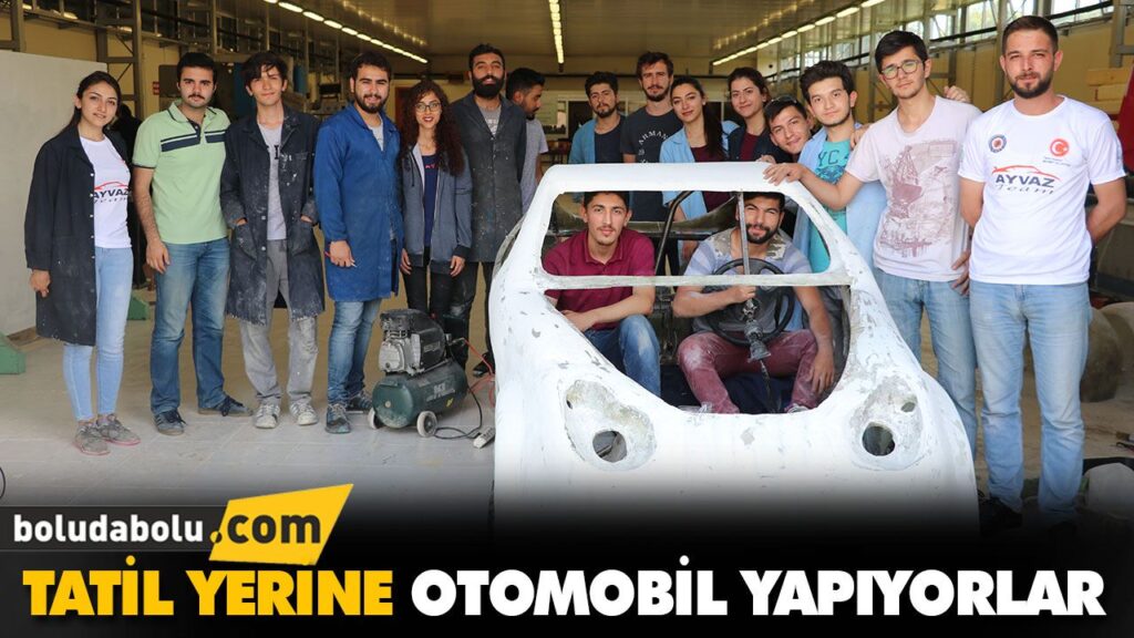 TATİL YERİNE OTOMOBİL YAPIYORLAR
