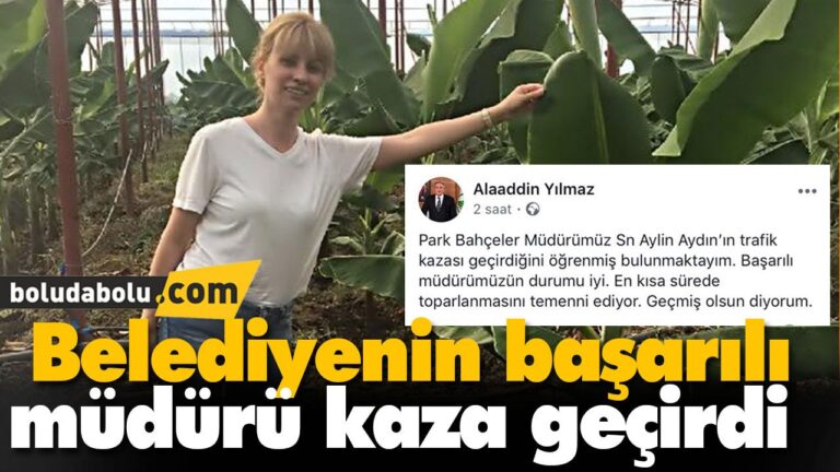 Belediyenin başarılı müdürü kaza geçirdi