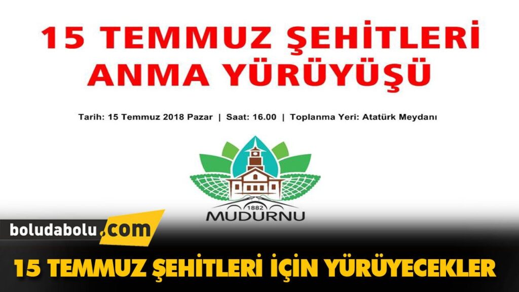 15 TEMMUZ ŞEHİTLERİ İÇİN YÜRÜYECEKLER 15 TEMMUZ ŞEHİTLERİ İÇİN YÜRÜYECEKLER