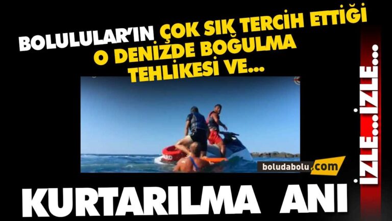 Denizde boğulma tehlikesi
