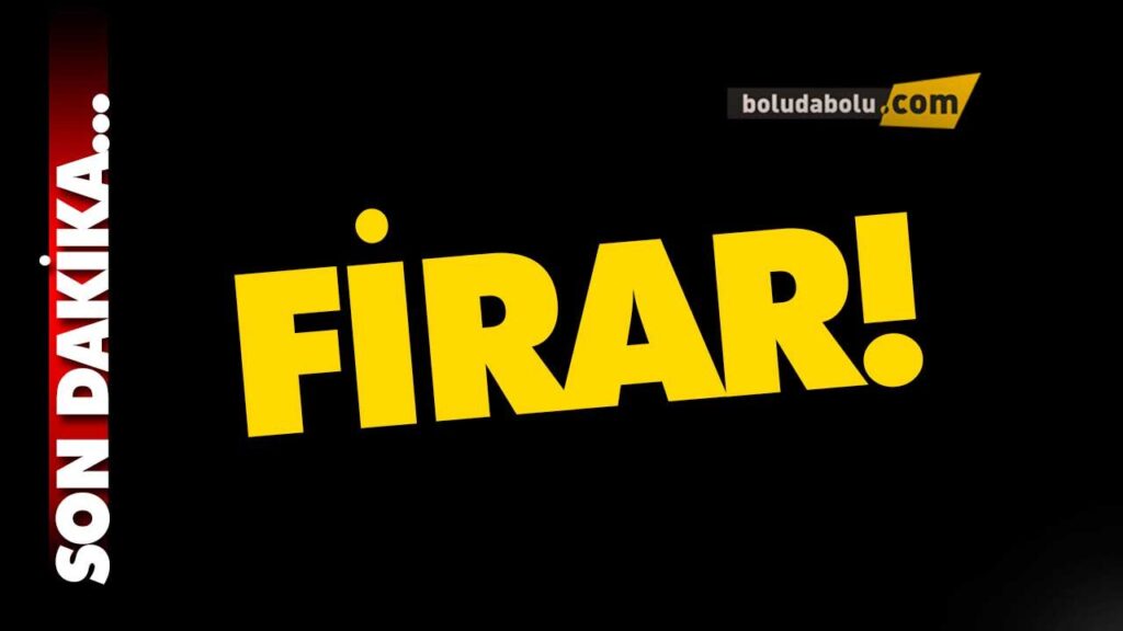 Bolu açık cezaevinden iki kişinin firar etti