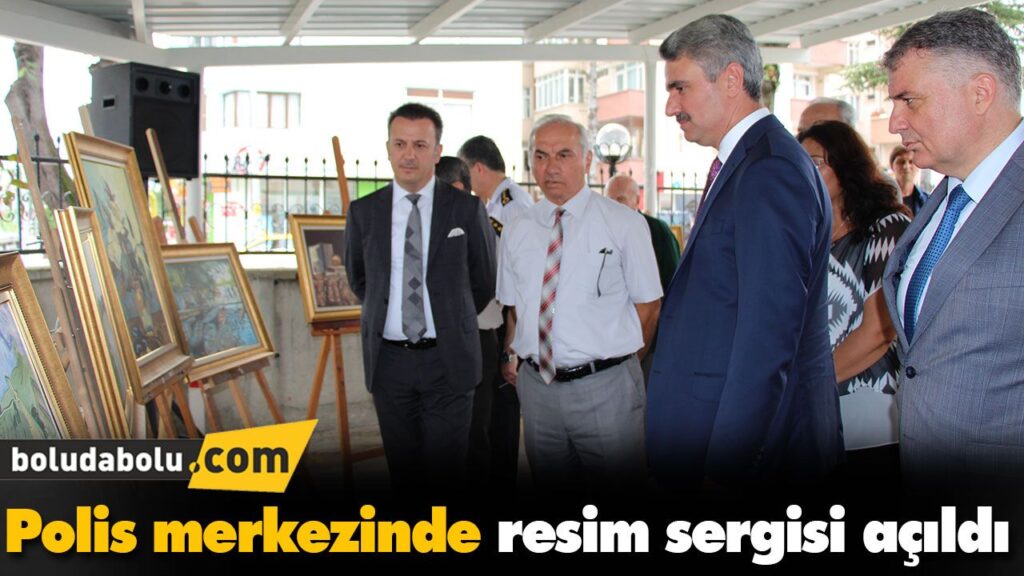 Polis merkezinde resim sergisi açıldı Polis merkezinde resim sergisi açıldı