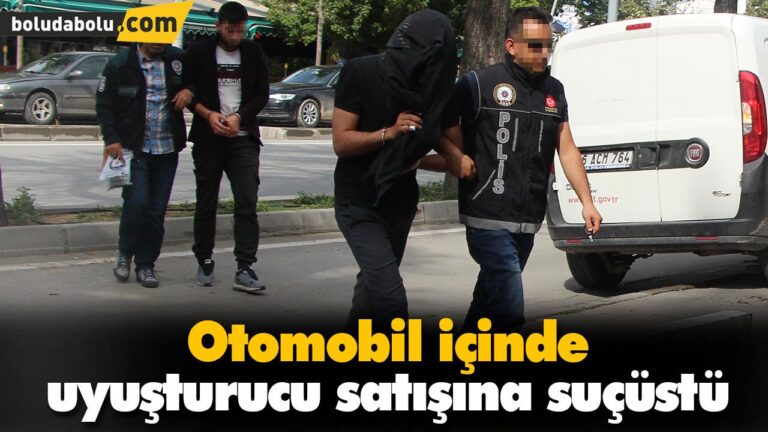 Otomobil içinde uyuşturucu satışına suçüstü