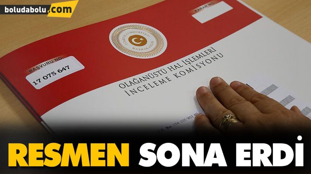 RESMEN SONA ERDİ