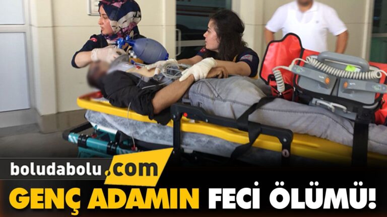 GENÇ ADAMIN FECİ ÖLÜMÜ!