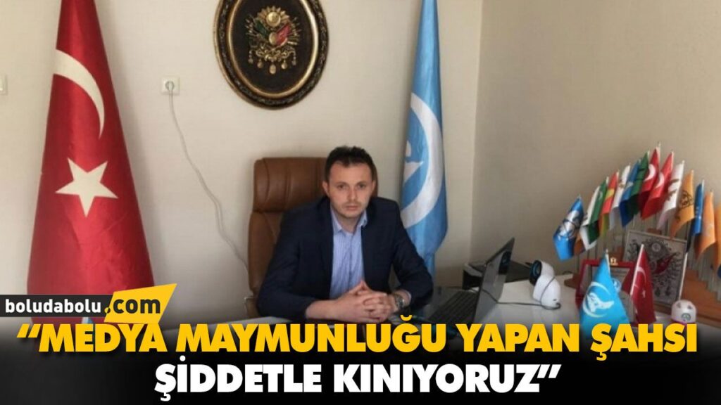 “MEDYA MAYMUNLUĞU YAPAN ŞAHSI ŞİDDETLE KINIYORUZ” “MEDYA MAYMUNLUĞU YAPAN ŞAHSI ŞİDDETLE KINIYORUZ”