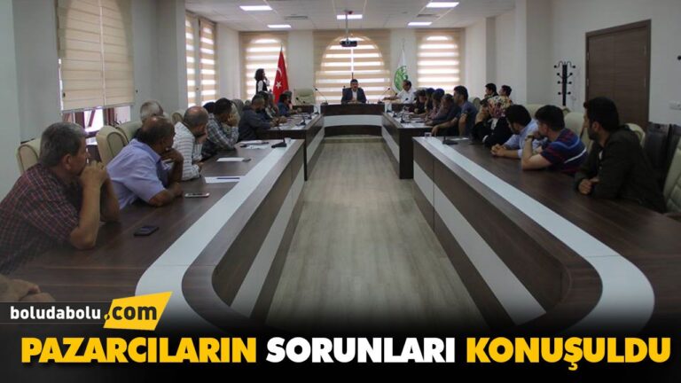 PAZARCILARIN SORUNLARI KONUŞULDU