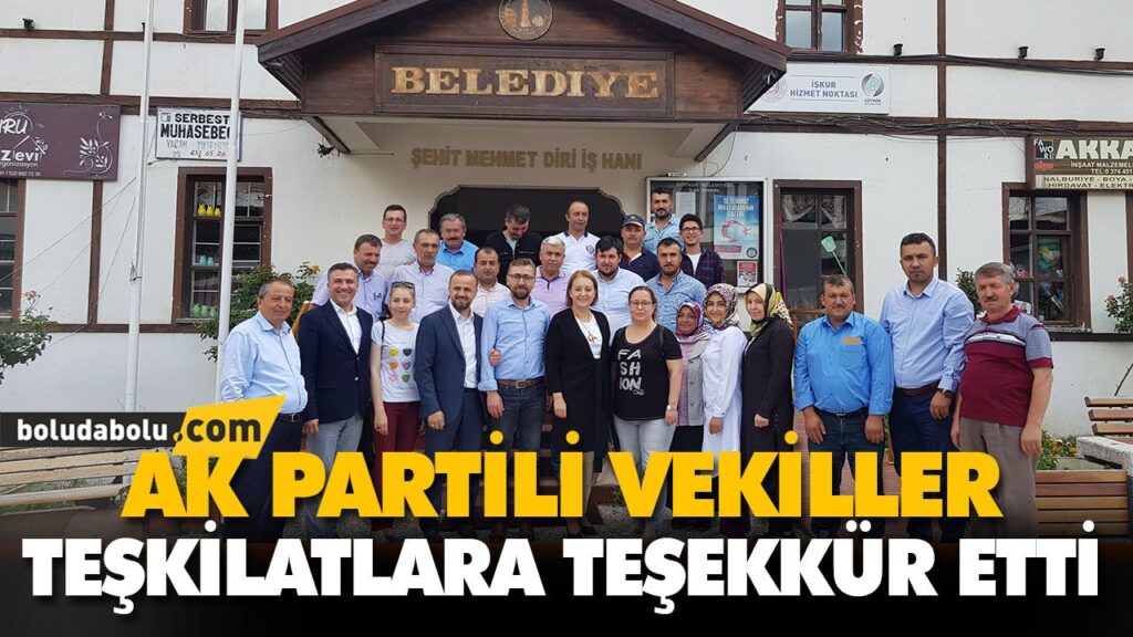 AK PARTİLİ VEKİLLER, TEŞKİLATLARA TEŞEKKÜR ETTİ AK PARTİLİ VEKİLLER, TEŞKİLATLARA TEŞEKKÜR ETTİ