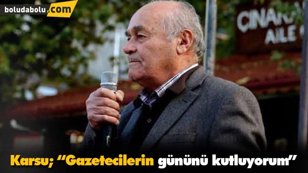 “Gazetecilerin gününü kutluyorum” “Gazetecilerin gününü kutluyorum”