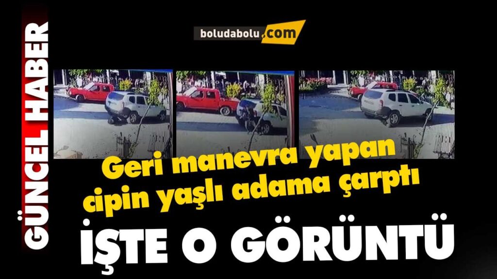 Geri manevra yapan cipin yaşlı adama çarptı Geri manevra yapan cipin yaşlı adama çarptı