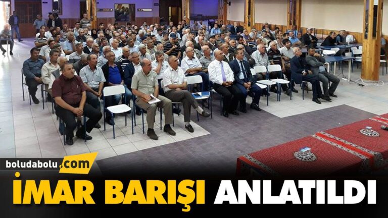 İMAR BARIŞI ANLATILDI