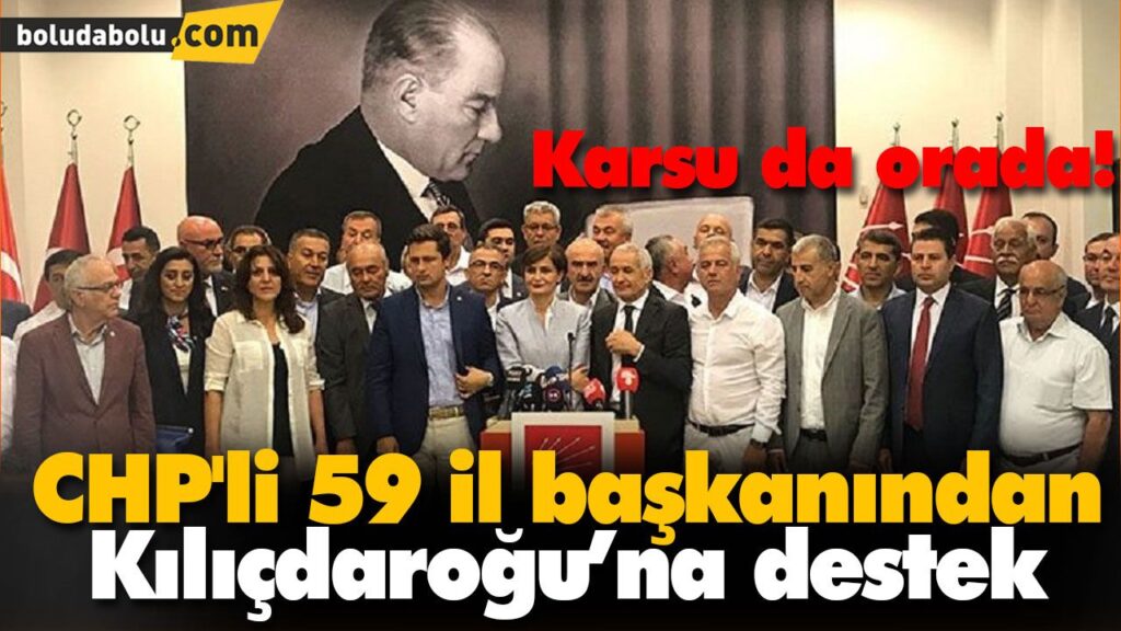 CHP’li 59 il başkanından Kılıçdaroğu’na destek CHP’li 59 il başkanından Kılıçdaroğu’na destek