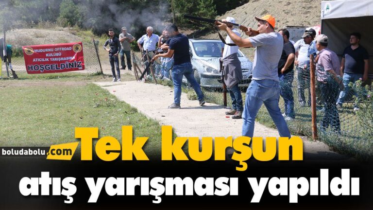 Tek kurşun atış yarışması yapıldı