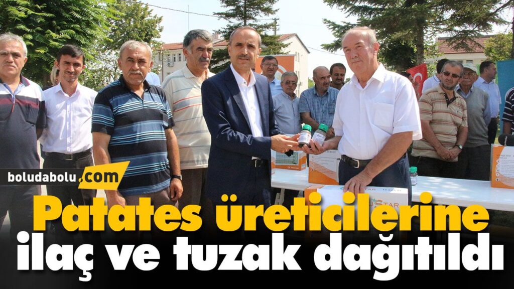 Patates üreticilerine ilaç ve tuzak dağıtıldı Patates üreticilerine ilaç ve tuzak dağıtıldı