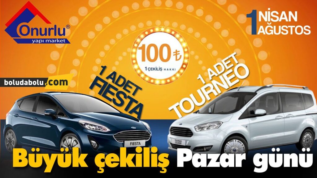 Onurlu Yapı Market iki kişiyi araba sahibi yapacak Onurlu Yapı Market iki kişiyi araba sahibi yapacak