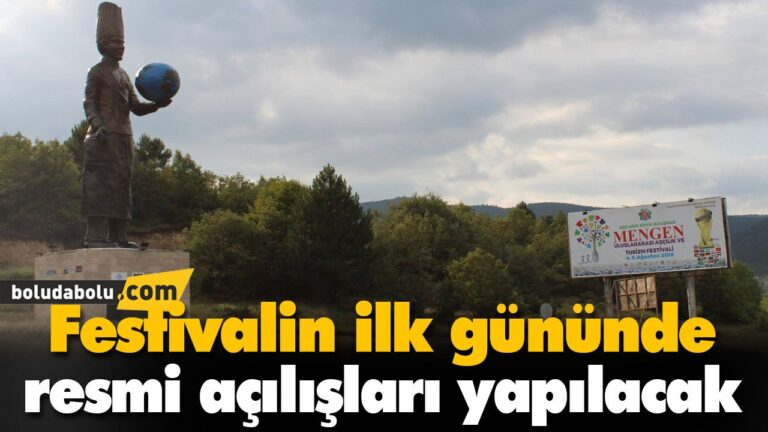 Festivalin ilk gününde resmi açılışları yapılacak