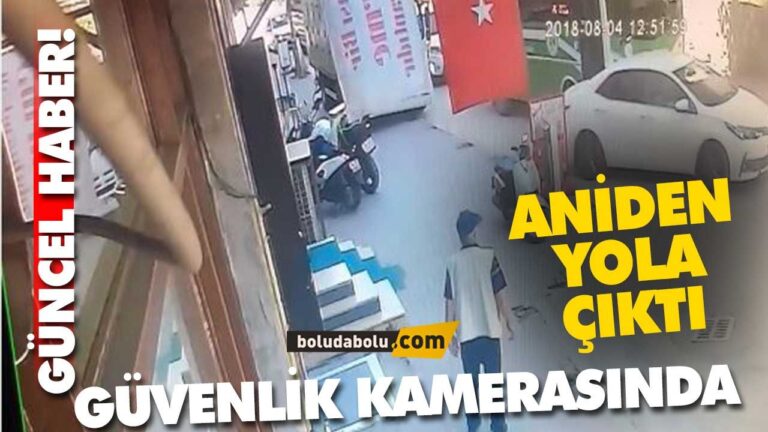 BOLU KAZA GÜVENLİK KAMERASINDA