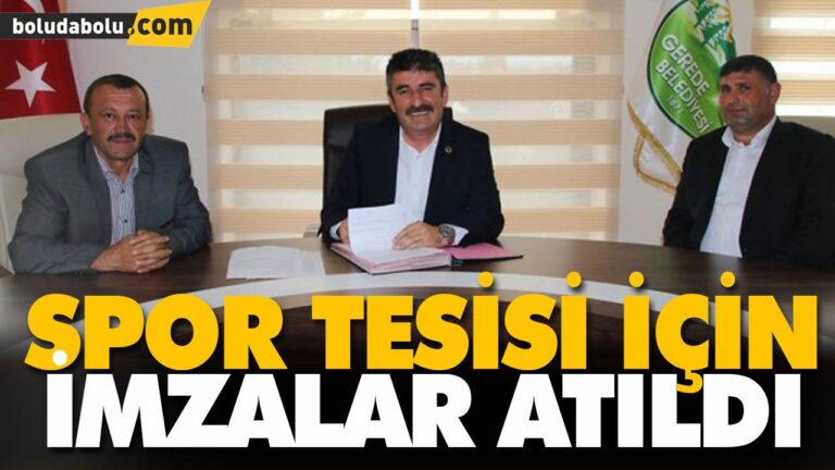 SPOR TESİSİ İÇİN İMZALAR ATILDI