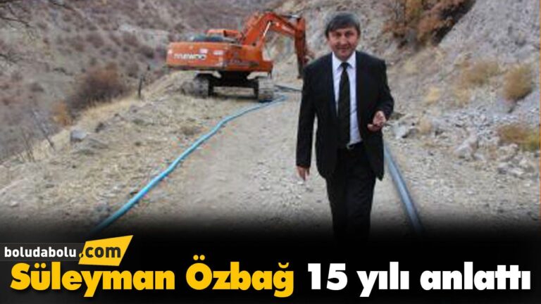 Başkan Özbağ yaptığı çalışmalarını anlattı