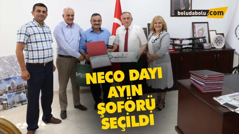 Necdet Yabanova  ayın şoförü seçildi
