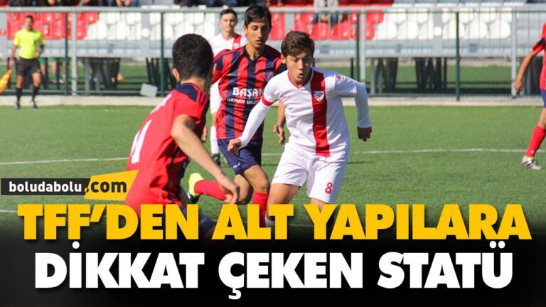 TFF’DEN ALT YAPILARA DİKKAT ÇEKEN STATÜ