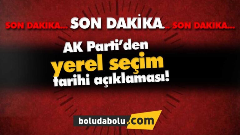 AK Parti’den yerel seçim tarihi açıklaması