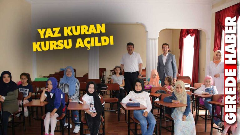 Yaz kuran kursu açıldı