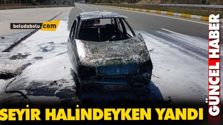 SEYİR HALİNDEYKEN YANDI