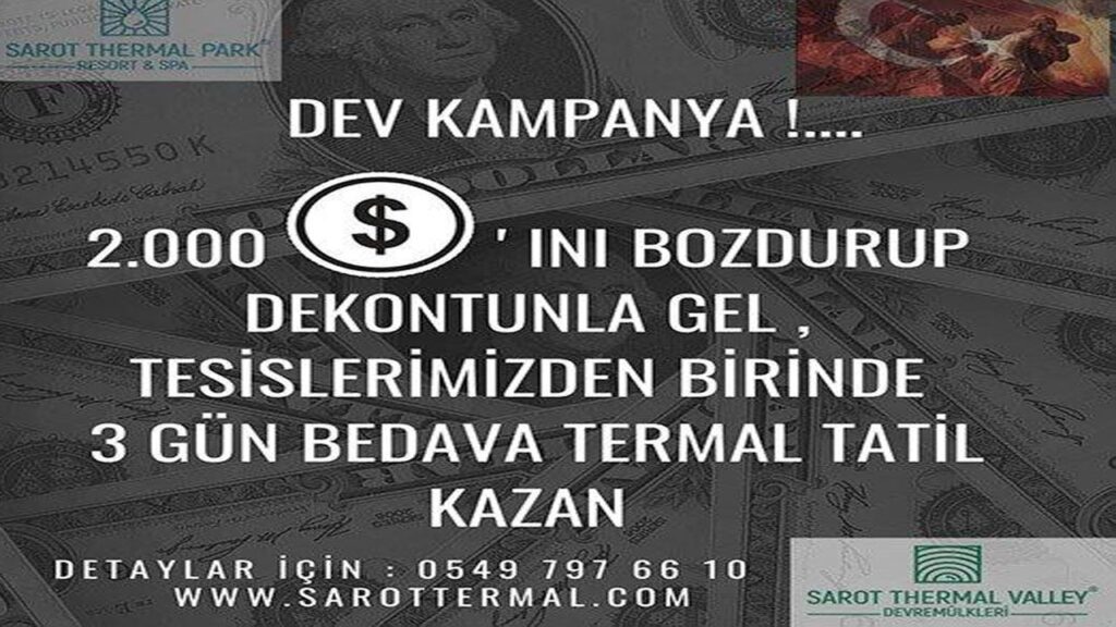 Dolarını bozdur, 3 gün bedava tatil kazan Dolarını bozdur, 3 gün bedava tatil kazan