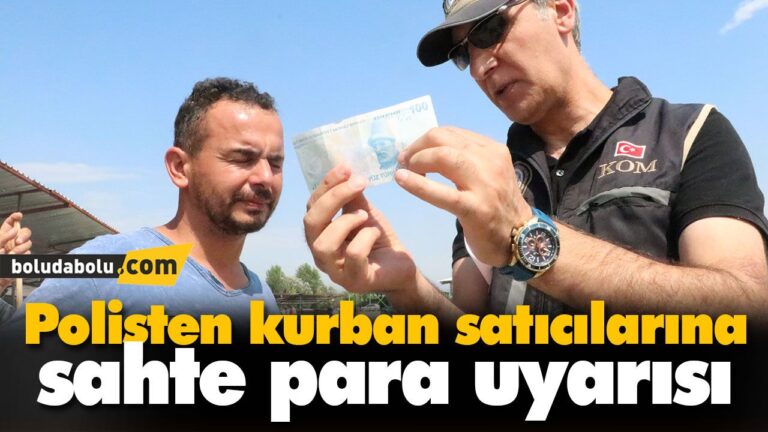 Polisten kurban satıcılarına sahte para uyarısı