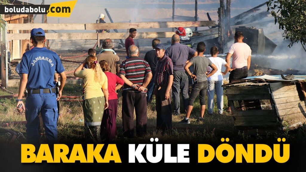 Baraka ve tarım arazisi yangını Baraka ve tarım arazisi yangını