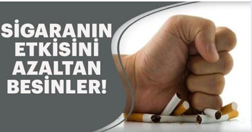 Sigaranın zararlarını ortadan kaldıran yiyecekler