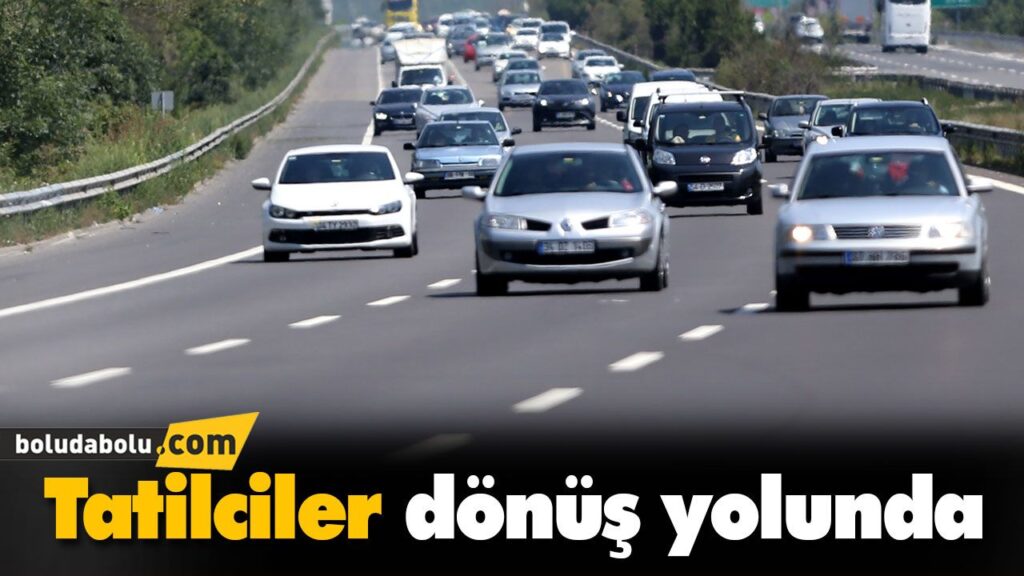 Tatilciler dönüş yolunda Tatilciler dönüş yolunda