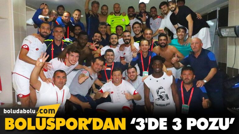 BOLUSPOR’DAN ‘3’DE 3 POZU’