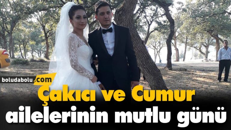 Çakıcı ve Cumur ailelerinin mutlu günü