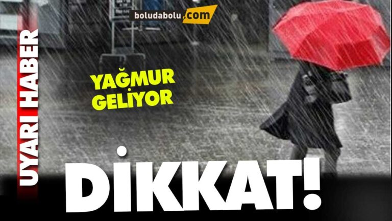 YAĞMUR GELİYOR!