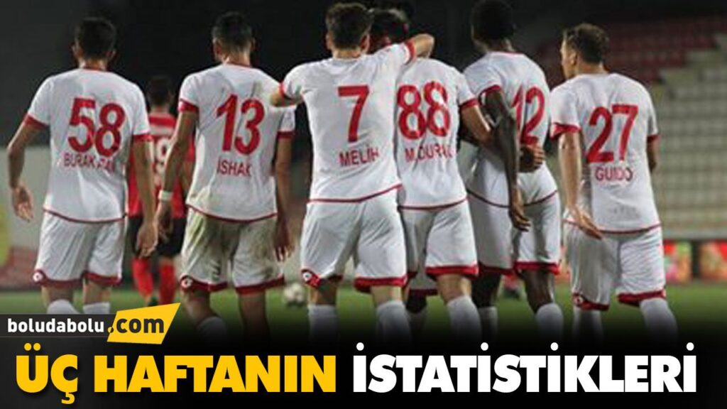 ÜÇ HAFTANIN İSTATİSTİKLERİ ÜÇ HAFTANIN İSTATİSTİKLERİ