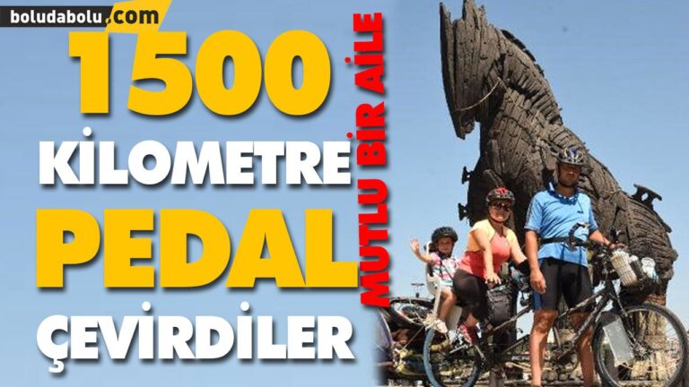 BOLU’DAN ÇANAKKALE’YE KADAR PEDAL ÇEVİRDİLER