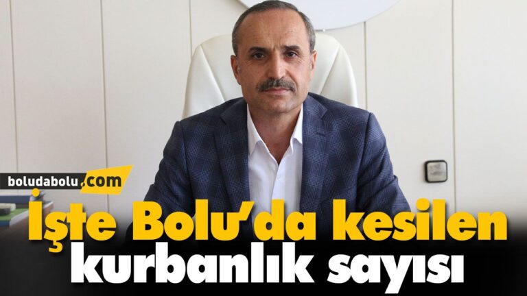 İl Müdürü kesilen kurbanlık sayısını açıkladı