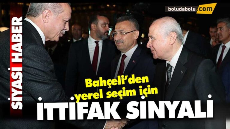 Bahçeli’den yerel seçim için ittifak sinyali