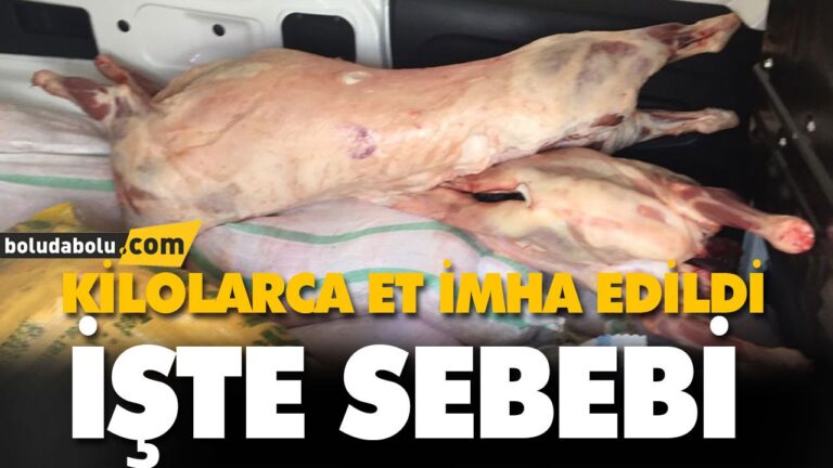 KİLOLARCA ET İMHA EDİLDİ