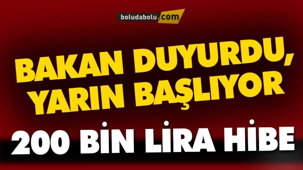 200 BİN LİRA HİBE