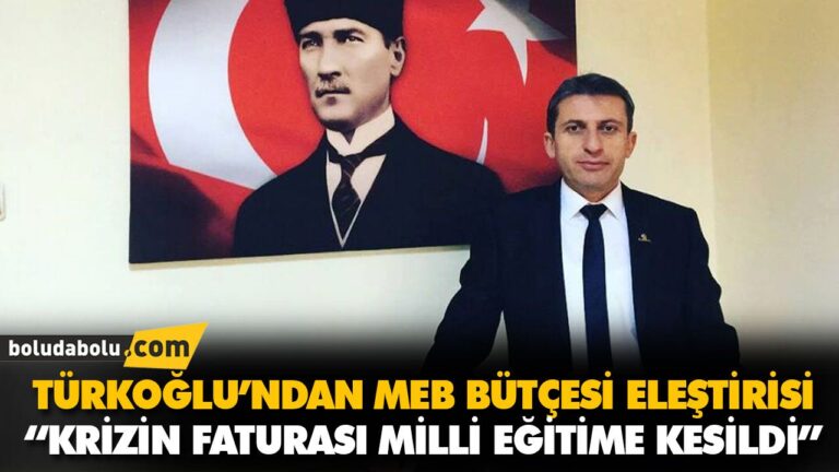“KRİZİN FATURASI MİLLİ EĞİTİME KESİLDİ”