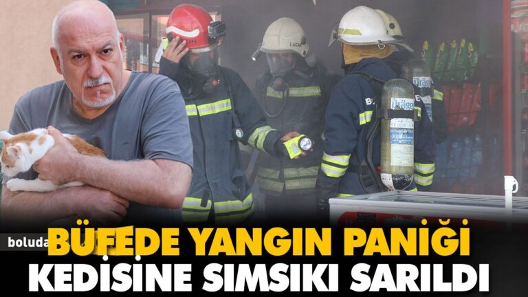 BÜFEDE YANGIN PANİĞİ