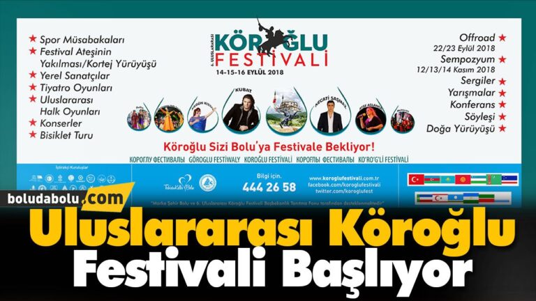 Uluslararası Köroğlu Festivali Başlıyor