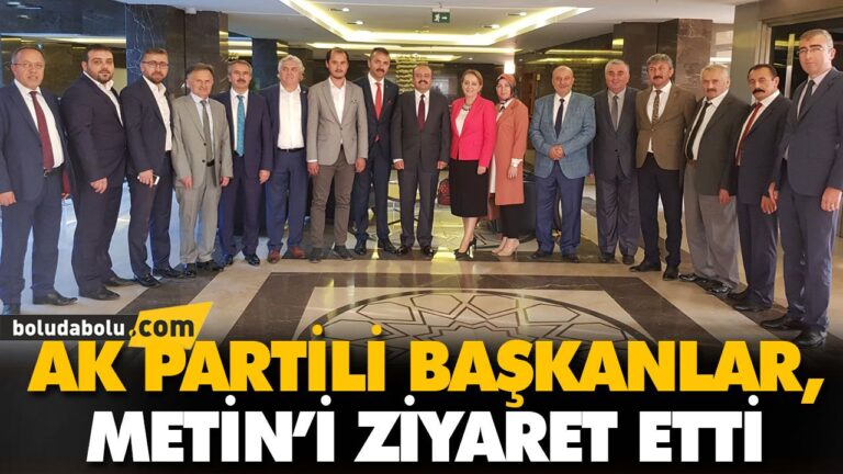 AK PARTİLİ BAŞKANLAR METİN’İ ZİYARET ETTİ